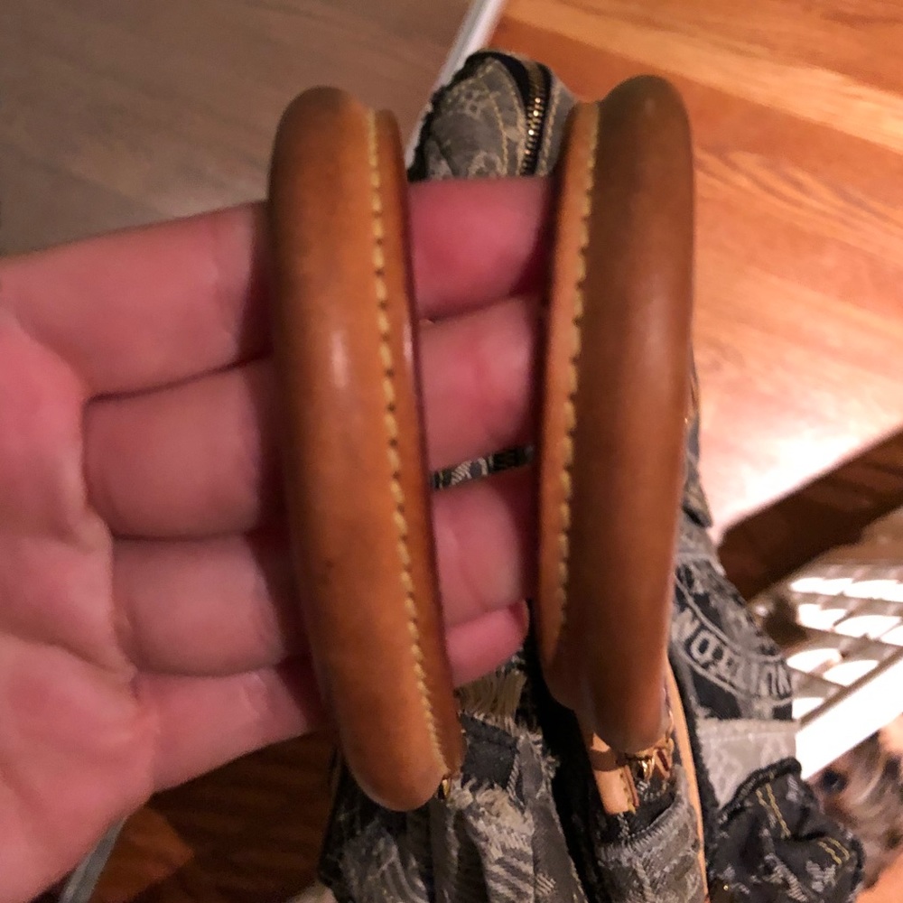 Louis Vuitton Monogram Patchwork Purse Denim RARE - Picture 8 of 8